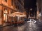 Sidewalk cafe on narrow streets of Rome, Italy Poster Print by Assaf Frank - Item # VARPDXAF20141109141C01